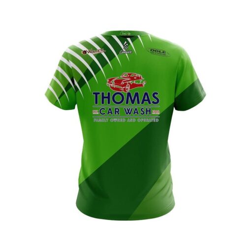 Matt Ogle DV8 Shredded Green Replica CoolWick Bowling Jersey - Image 2