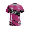 Osku Palermaa Columbia 300 Pink Black Suomi Finland Replica CoolWick Bowling Jersey