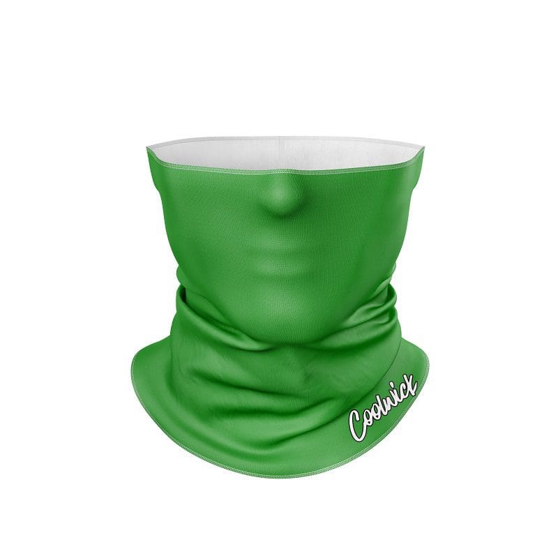 Plain Green CoolWick Head Gear Mask All-In-1