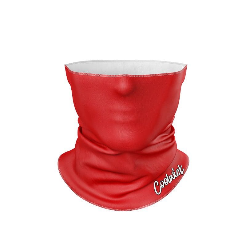 Plain Red CoolWick Head Gear Mask All-In-1