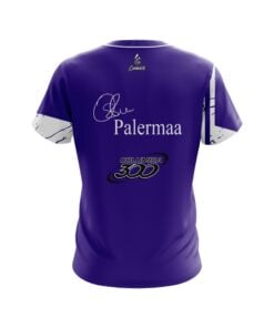 Alternative view of Osku Palermaa Columbia 300 Purple Suomi Finland Replica CoolWick Bowling Jersey