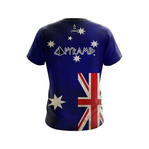Pyramid Australian Flag  CoolWick Bowling Jersey - Image 2