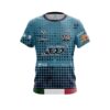 Columbia 300 Sandra Gongora Blue with Black Polka Dot CoolWick Bowling Jersey