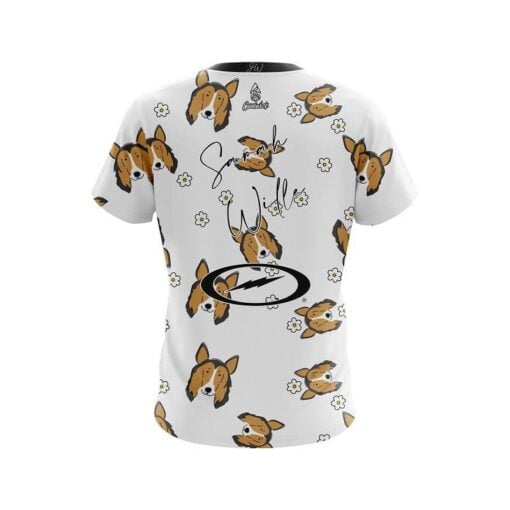 Sarah Wille Collie Dog CoolWick Bowling Jersey - Image 2
