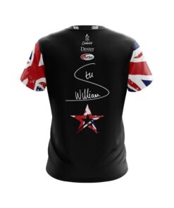 Alternative view of Roto Grip Stu Williams Union Jack Flag Logo CoolWick Bowling Jersey