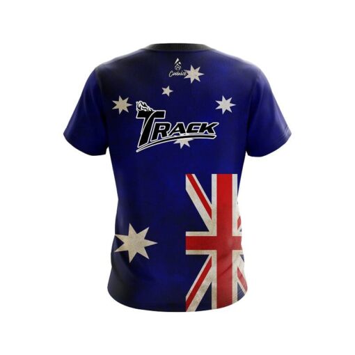 Track Australian Flag  CoolWick Bowling Jersey - Image 2