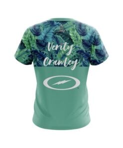 Alternative view of Verity Crawley Tropical Leaf Replica CoolWick Bowling Jersey