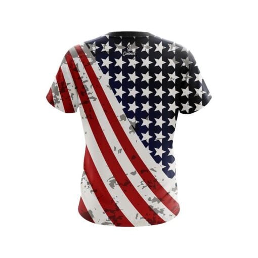 American Wavy Flag CoolWick Bowling Jersey - Image 2