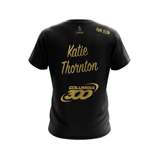 Katie Thornton Black and Gold Columbia 300 Coolwick Bowling Jersey - Image 2