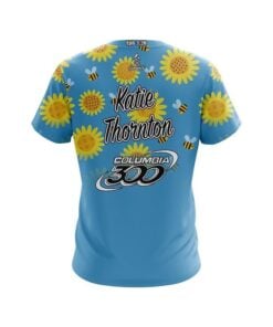 Alternative view of Katie Thornton Sunflower Bees Columbia 300 Coolwick Bowling Jersey