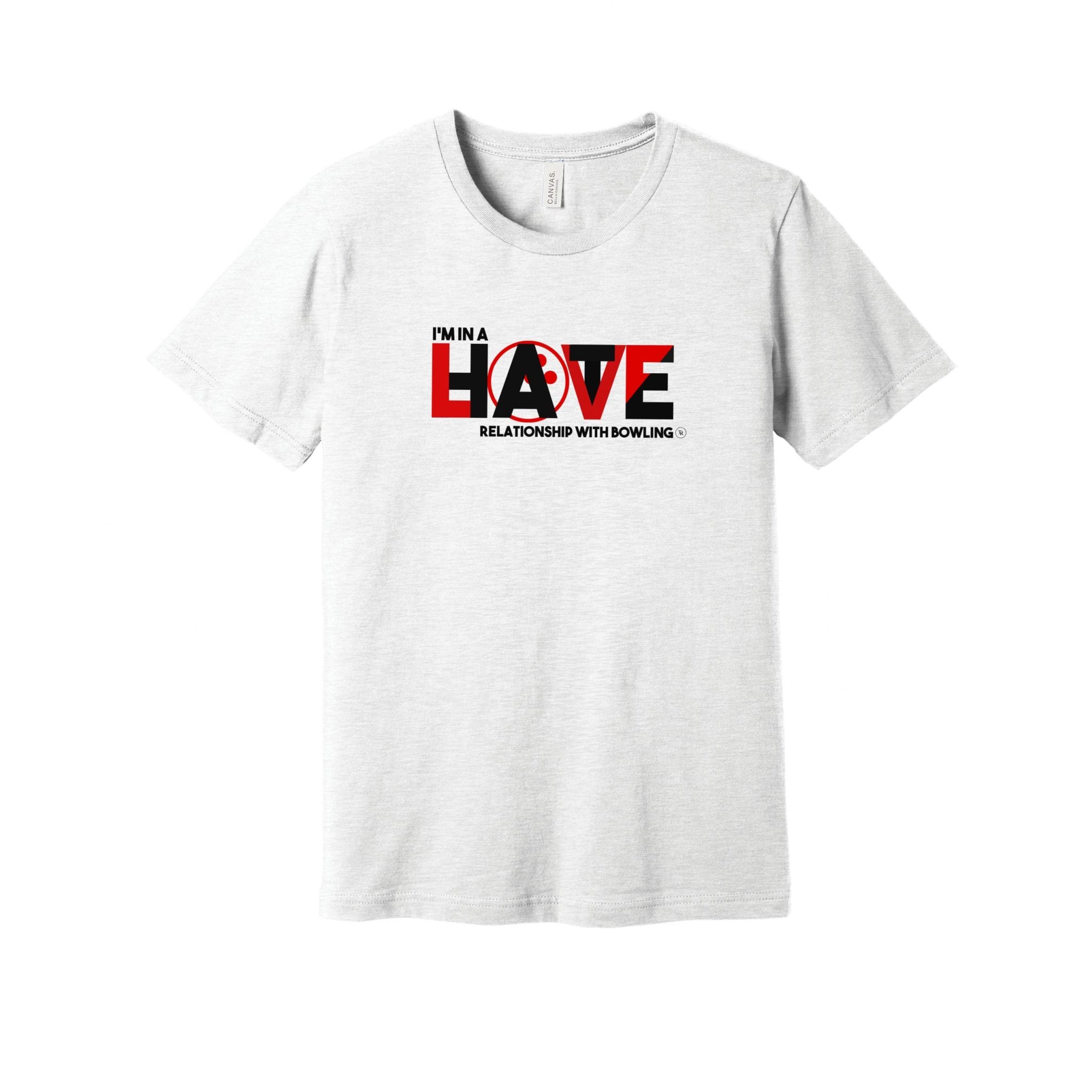 Tannya Roumimper CoolWick Love Hate White Bowling T-Shirt