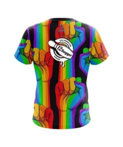 Alternative view of 12Bagger Bowling Logo United Rainbow Hands Bowling Jersey