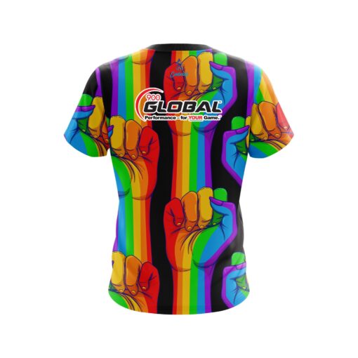 900 Global CoolWick United Rainbow Hands Bowling Jersey - Image 2
