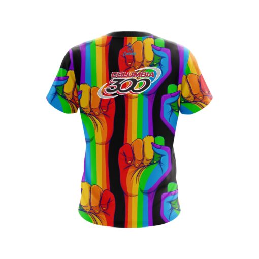 Columbia 300 CoolWick United Rainbow Hands Bowling Jersey - Image 2