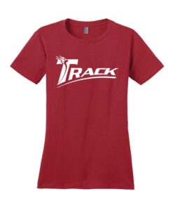 Coolwick Womens Classic Red Track Bowling T-Shirt