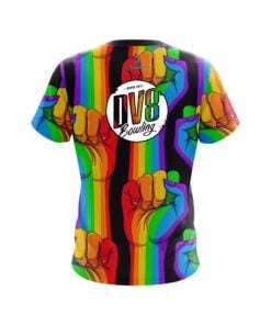 Alternative view of DV8 Logo United Rainbow Hands Bowling Jersey