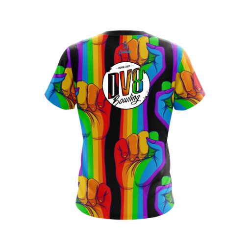 DV8 Logo United Rainbow Hands Bowling Jersey - Image 2