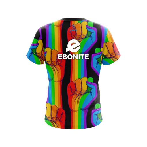 Ebonite Bowling Logo United Rainbow Hands Bowling Jersey - Image 2