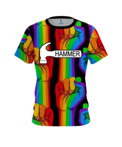Hammer Logo United Rainbow Hands Bowling Jersey