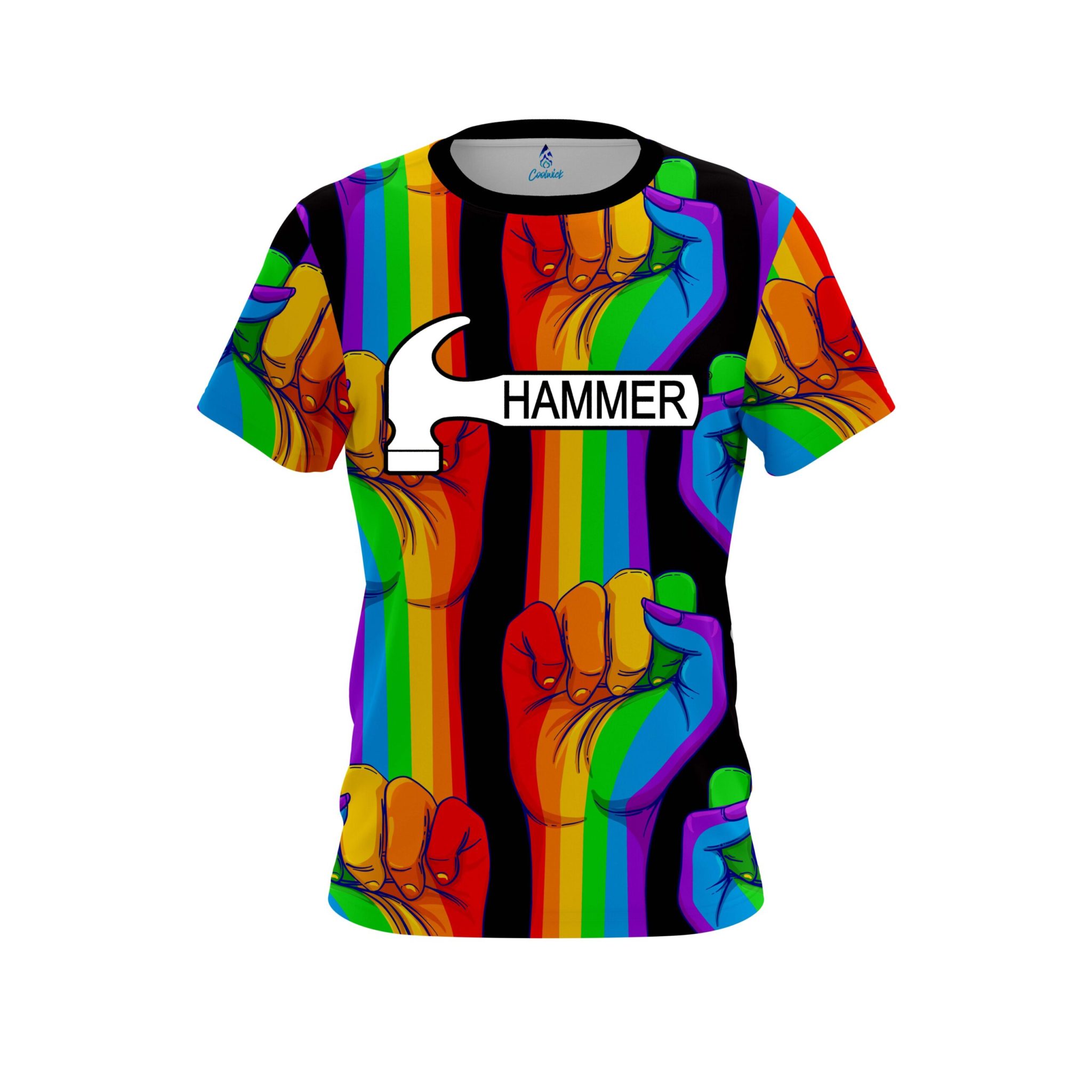 Hammer Logo United Rainbow Hands Bowling Jersey