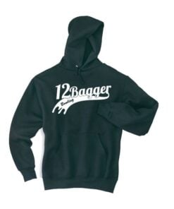 12Bagger Ribbon Coolwick Black Hoodie