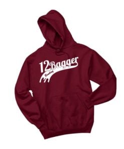 12Bagger Ribbon Coolwick Cardinal Red Hoodie