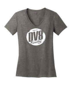 Coolwick Womens V Neck DV8 Heather Charcoal Bowling T-Shirt