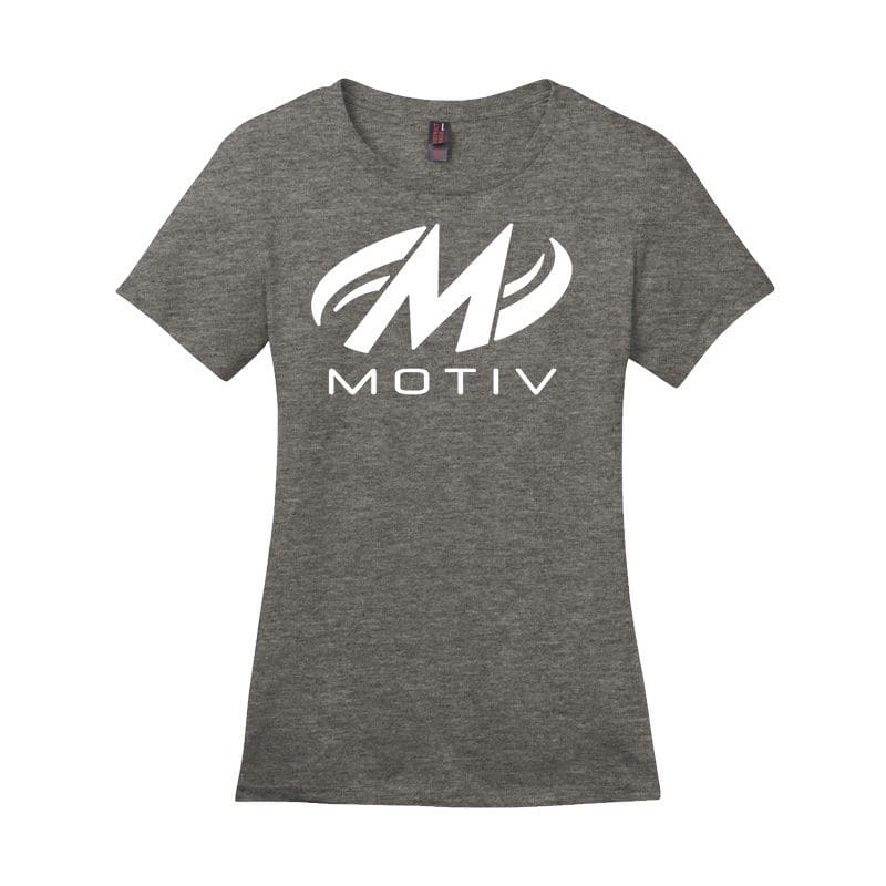 Coolwick Women's Heather Charcoal Motiv Bowling T-Shirt