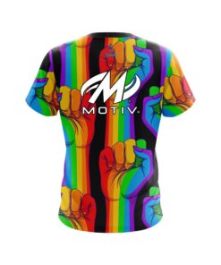 Alternative view of Motiv Logo United Rainbow Hands Bowling Jersey