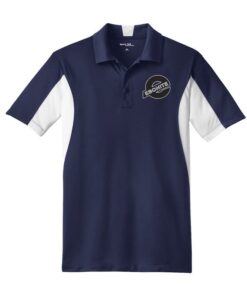 Ebonite Mens Tall White Navy Sport Tek Micro Polo