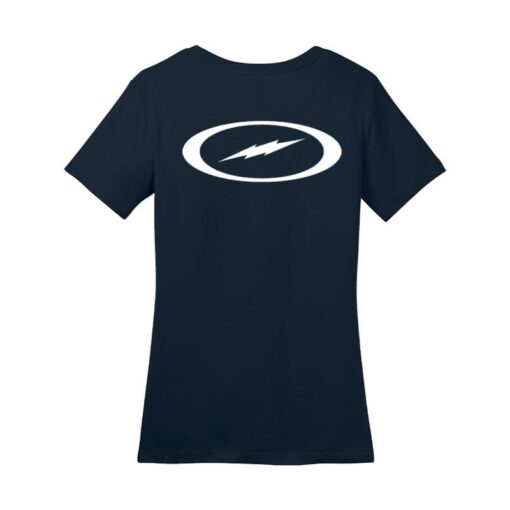 Verity Crawley Womens CoolWick Signature Small Chest Logo New Navy Bowling T-Shirt - Image 2