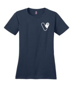 Verity Crawley Womens CoolWick Signature Small Chest Logo New Navy Bowling T-Shirt