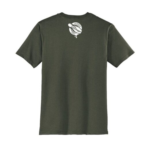 12Bagger Button Coolwick Olive Green Bowling T-Shirt - Image 2