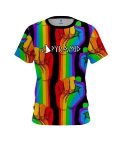 Pyramid Logo United Rainbow Hands Bowling Jersey
