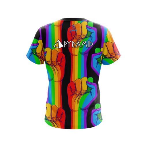 Pyramid Logo United Rainbow Hands Bowling Jersey - Image 2