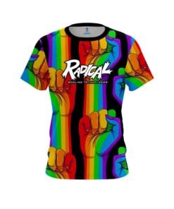 Radical Bowling Logo United Rainbow Hands Bowling Jersey