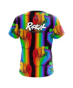 Alternative view of Radical Bowling Logo United Rainbow Hands Bowling Jersey