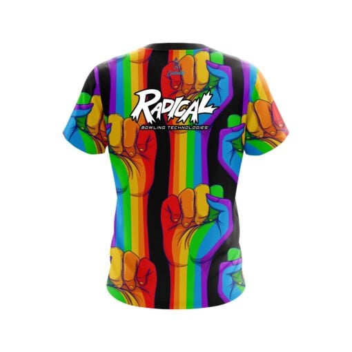 Radical Bowling Logo United Rainbow Hands Bowling Jersey - Image 2