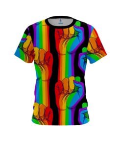 Plain CoolWick United Rainbow Hands Bowling Jersey