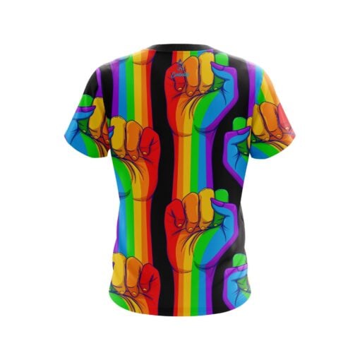 Plain CoolWick United Rainbow Hands Bowling Jersey - Image 2