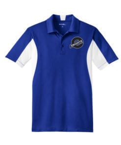 Ebonite Men's Mission Performance Polo Bowling Shirt DriFit Purple Black White 