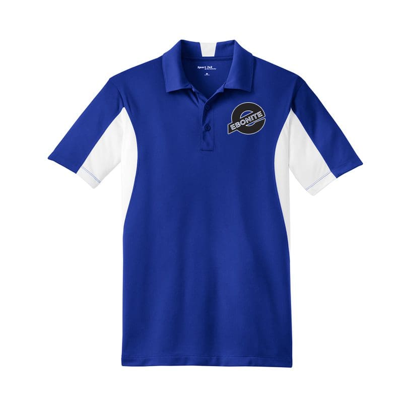 Ebonite Mens Tall White Royal Sport Tek Micro Polo