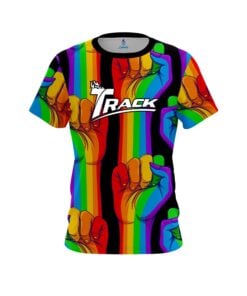 Track Bowling Logo United Rainbow Hands Bowling Jersey