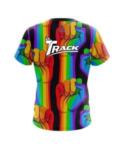 Alternative view of Track Bowling Logo United Rainbow Hands Bowling Jersey