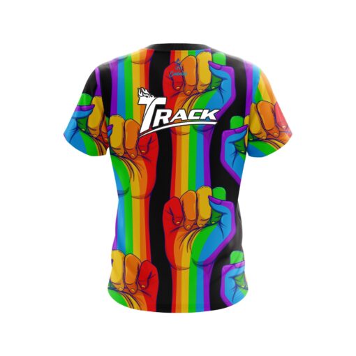 Track Bowling Logo United Rainbow Hands Bowling Jersey - Image 2