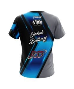 Alternative view of Columbia 300 Jakob Butturff Black Blue CoolWick Bowling Jersey