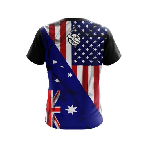 12 Bagger USA Australia Flag Bowling Jersey - Image 2