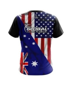 Alternative view of 900 Global  USA Australia Flag Bowling Jersey