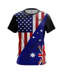 Plain USA Australia Flag Bowling Jersey