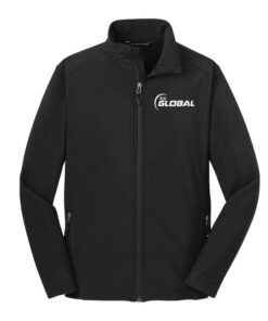 900 Global Mens Black Tall Core Soft Shell Jacket